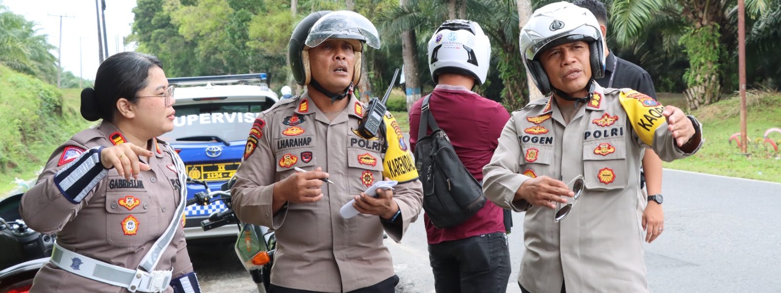 Gladi Pengamanan Jalur Balap Sepeda PON XXI di Tebing Tinggi