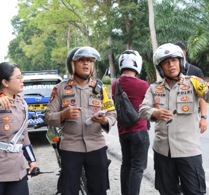 Gladi Pengamanan Jalur Balap Sepeda PON XXI di Tebing Tinggi